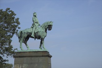 Equestrian figure of Frederick I Barbarossa 1122-1190 at the Imperial Palace, Goslar, Harz