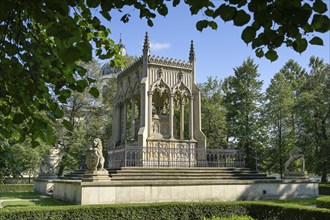 Potocki Mausoleum, Wilanow Castle Park, Warsaw, Mazovian Voivodeship, Poland, Europe