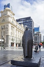 Maori figure in Kaitaka cloak, 1967 by Molly Makalister, Auckland, New Zealand, Oceania