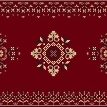 Traditional Polish embroidery vector pattern