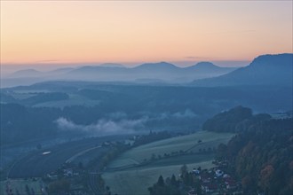 Bastei view in Saxon Switzerland