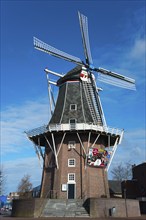 Mill Adam, windmill, Delfzijl, Deltziel, Eemsdelta, Groningen, Netherlands