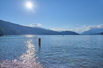 Lake, Sun, Standup Paddler, Summer, Lake Millstatt, Döbriach, Carinthia, Austria, Europe