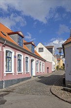 Houses, Alley, Sønderborg, Syddanmark, Denmark, Europe