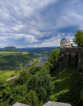 Königstein Fortress in Saxon Switzerland