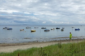 Boats, Baltic Sea, Habernis, Steinberg, Schleswig-Holstein, Germany, Europe