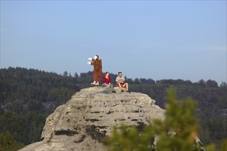 Climbers on the summit