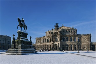 Theatre square in winter