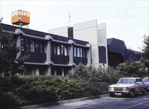 DEU, Germany: Historical slides from the 84-85 r years, Bonn. On 11.7.84. SPD headquarters