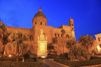 In the old town of Palermo, the Cathedral Maria Santissima Assunta, Roman Catholic Church, Unesco