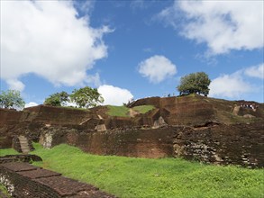 Ancient fortress on Sigiriya Rock, Sri Lanka, Asia