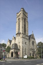 Neo-Gothic Christ Church, Koblenz, Rhineland-Palatinate, Upper Middle Rhine Valley, Germany, Europe