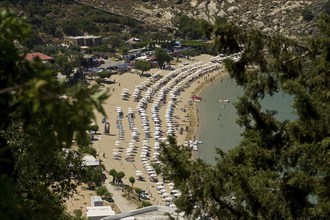 Rhodes Island, Lindos, Lindos is a town on the Greek island of Rhodes. Its landmark is the