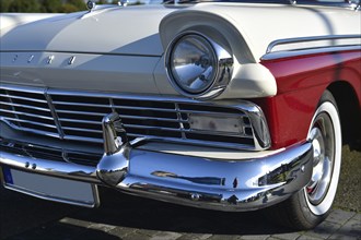 Ford Custom 300 Sedan, Model A7 (1957) at a classic car meeting in Büsum, Germany, Europe