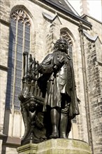 Leipzig The New Bach Monument in Leipzig is located in St Thomas' Churchyard to the south of St