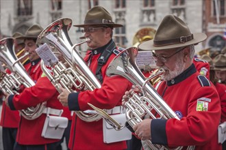 BRUGES, BELGIUM, MAY 17: Annual Procession of the Holy Blood on Ascension Day. Locals perform an