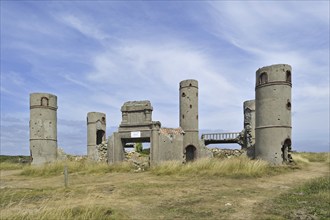 Ruins of the Manoir de Coecilian of the French poet Saint-Pol-Roux, Paul-Pierre Roux in