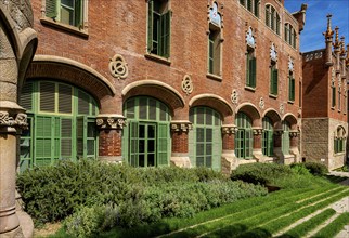 Historic hospital complex of the Hospital de la Santa Creu i Sant Pau, Barcelona, Catalonia, Spain,