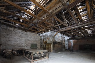 The more than 800-year-old Muldenhütten smelter site. The still existing, historical and