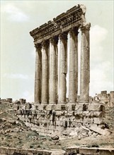 Temple of the Sun, Baalbek, the Holy Land, Lebanon, c. 1890, Historic, digitally restored