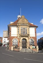 Historic Town Hall in High Street, Marlborough, Wiltshire, England, United Kingdom, Europe