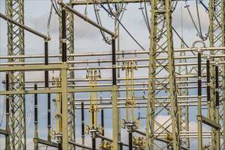 New construction of the transformer station on Cranger Straße in Herten, Emscherbruch station,