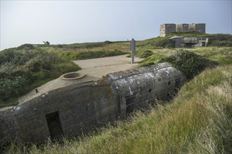 Bunker and concrete emplacement for German Second World War Two Mammut radar at Cap Fagnet, Fécamp,