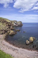 St Abb's Head, rocky promontory and seabird nature reserve near the village Saint Abbs,