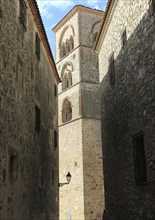 Iglesia de Santa Maria la Major church, in historic medieval town of Trujillo, Caceres province,