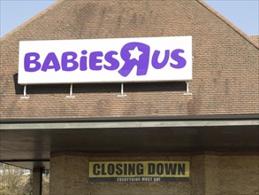 Babies R Us at Toys R Us store shop closing down, Copdock, Ipswich, Suffolk, England, UK 21 Match