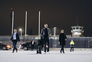 Christian Lindner (FDP), Federal Minister of Finance, photographed while boarding an aircraft of