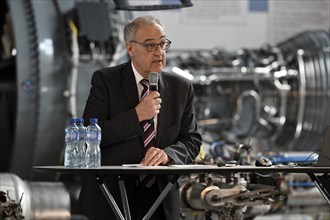 German federal council Guy Parmelin, Swiss Museum of Transport, Lucerne, Switzerland, Europe