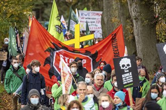 Protest action against the demolition of the village of Lützerath in the Rhenish lignite mining