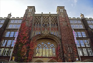 Europe, Germany, Hamburg, Rotherbaum, architecture, facade post office building, former