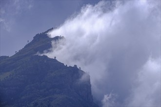 Clouds and fog at Simonsberg near Stellenbosch, Western Cape, South Africa, Africa