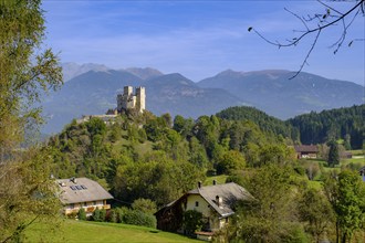 Michelsburg Castle near St. Lorenzen, near Bruneck, Pustertal, South Tyrol, Italy, Europe