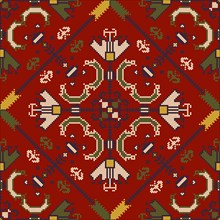 Traditional Bulgarian embroidery vector pattern