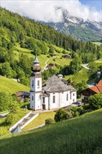 Maria Gern pilgrimage church in the Bavarian Alps in Berchtesgaden, Germany, Europe