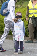 Demonstration against the restrictions in the Corona crisis, anti-vaccination, protest against