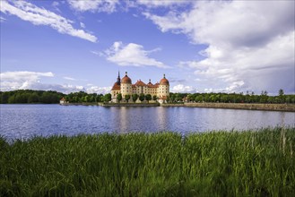 Moritzburg Castle, municipality of Moritzburg near Dresden, Saxony, Germany, Europe