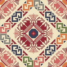 Traditional Bulgarian embroidery vector pattern