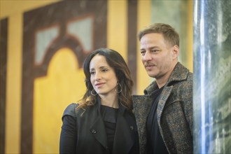 Stephanie Stumph and Tom Wlaschiha - Press event for the moderation of the SemperOperaball 2024,