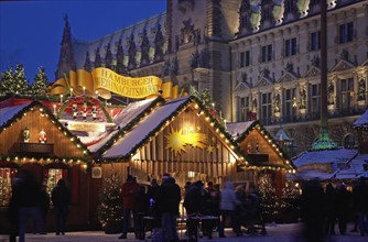 Hamburg, Weihnachtsmarkt, Rathaus