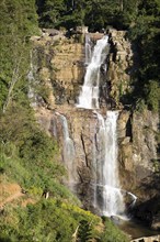 Waterfalls on Ramboda Oya river, Ramboda, Nuwara Eliya, Central Province, Sri Lanka, Asia