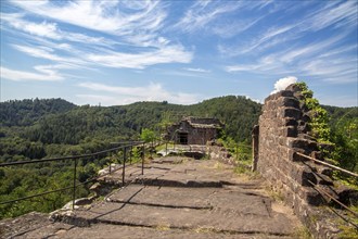 Wasigenstein Castle (Alsace, France) . The castle ruins are the remains of a medieval rock castle