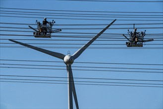 Construction of a new line route, 380 KV extra-high voltage line between Osterath and Gohr, near