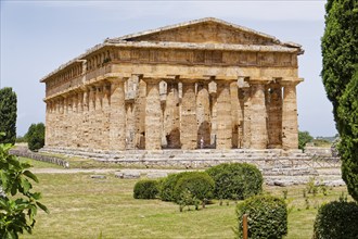 Paestum archaeological site and ruins, UNESCO World Heritage Site, in the province of Salerno.