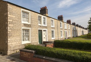 Terraced housing in the nineteenth century planned Railway Village built for workers in the Great