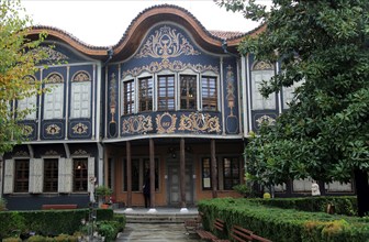 Ethnographic Museum in historic old town area of Plovdiv, Bulgaria occupies the 1847 house merchant