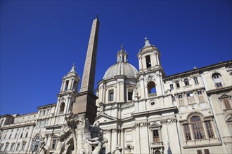 Fountain of the Four Rivers, Fontana dei Quattro Fiumi, Church of Sant'Agnese in Agone